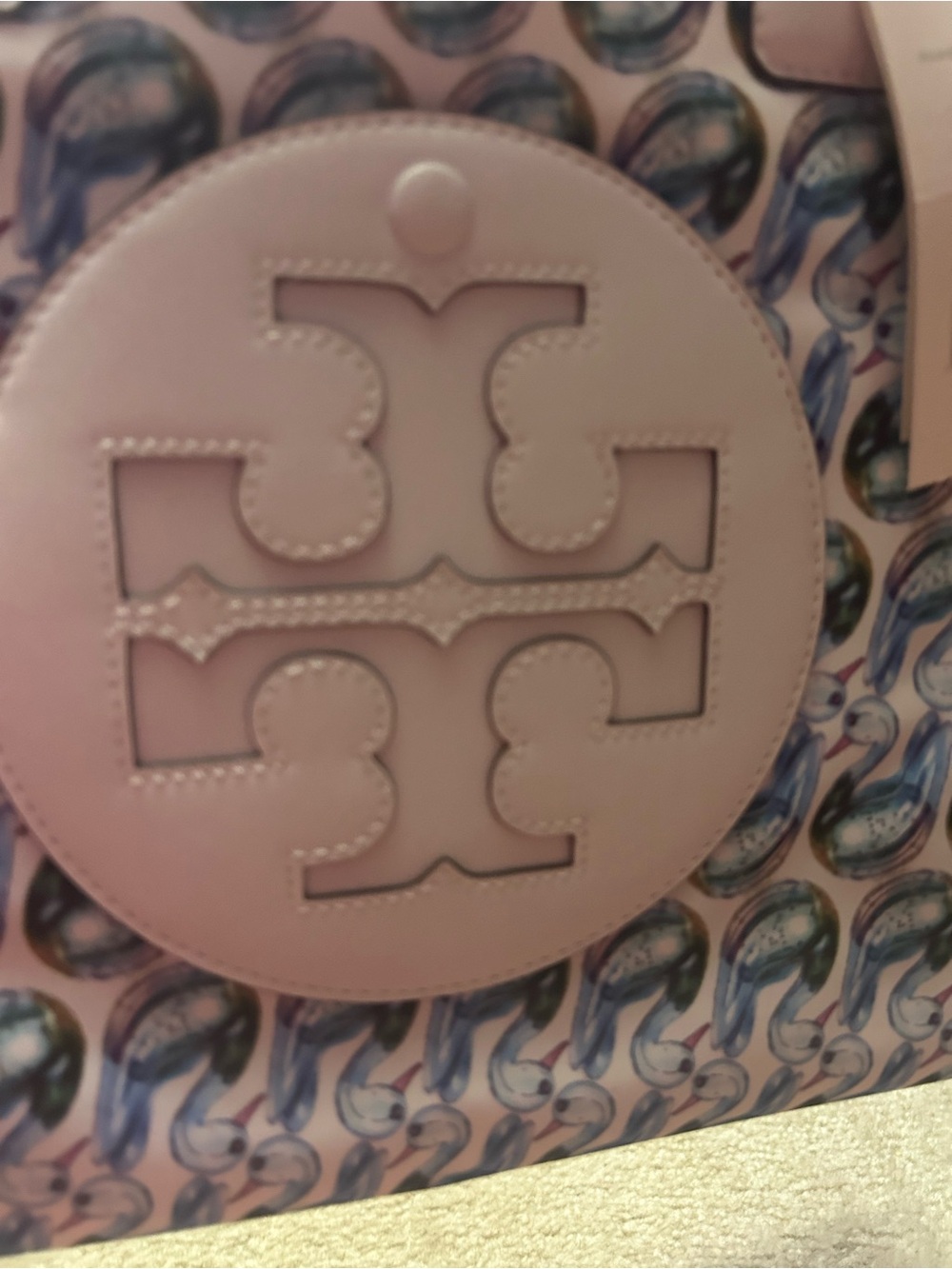 NWT TORY BURCH ELLA printed tote in swan 🦢 print! - Picture 2 of 16